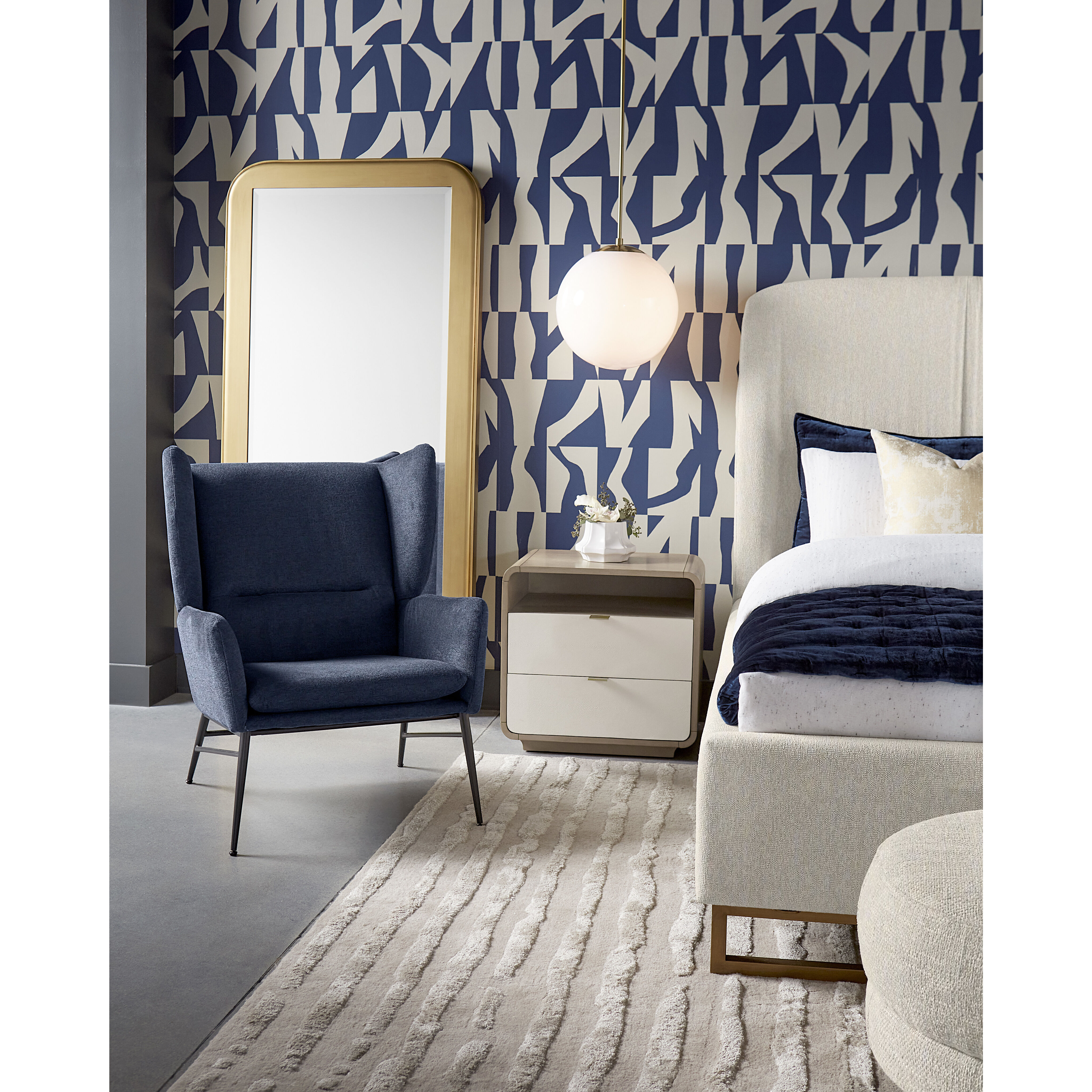 Kayden 24 X 23.25 inch Oyster Shagreen Night Stand